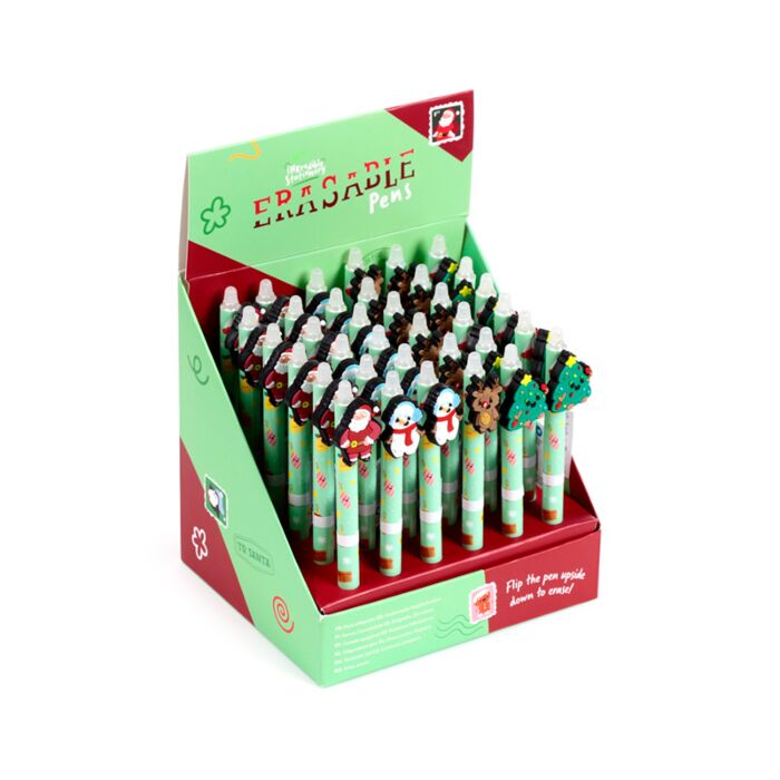 Inkredible Jingle Bunch Weihnachten Radierbarer Kugelschreiber mit Topper