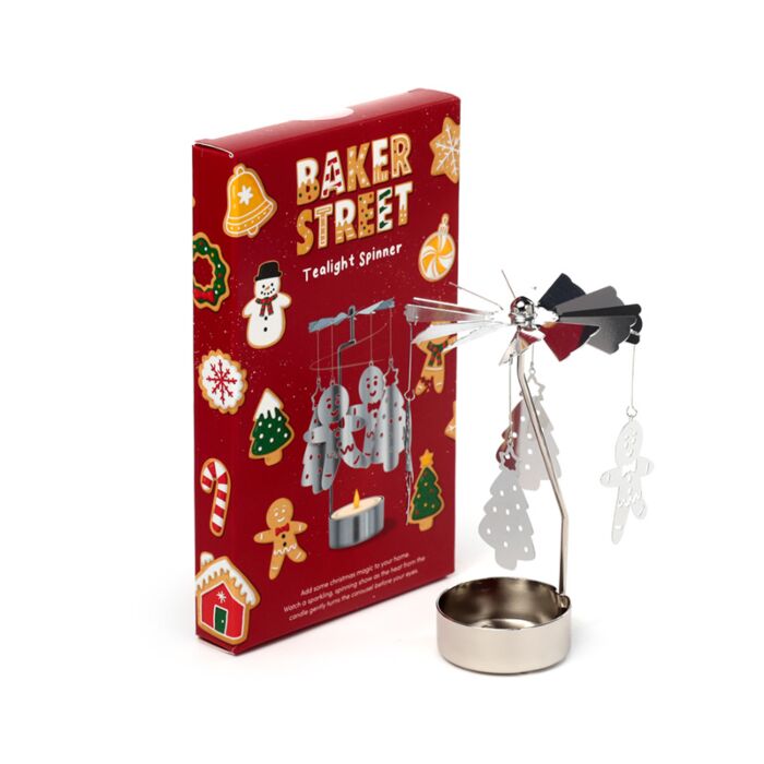 Weihnachten Baker Street Lebkuchenmann Teelichtkarussell