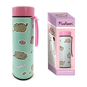 Pusheen the Cat Sweets Süßigkeiten Thermosflasche mit Digital-Thermometer