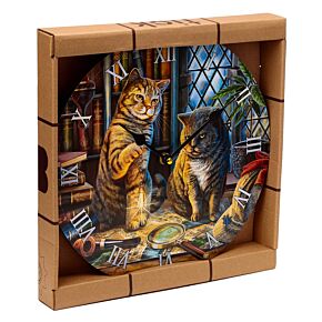Lisa Parker Purrlock Holmes Katze Bilderuhr