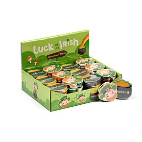 Lucky of the Irish Kobold & Kleeblatt Komprimiertes Reisehandtuch Waschlappen