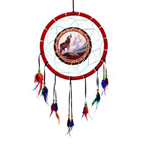 Bergwolf Traumfänger 33cm