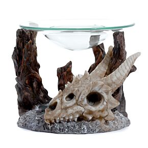 Shadows of Darkness Drache Totenkopf Duftlampe mit Glasschale
