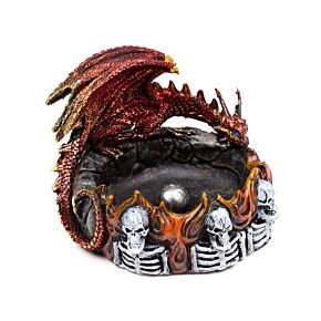 Dark Legends Drache im Feuerring Räucherstäbchenhalter
