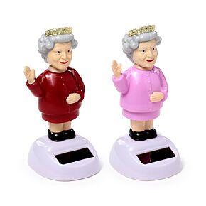 Queen Elizabeth die Königin Solar Pal Wackelfigur