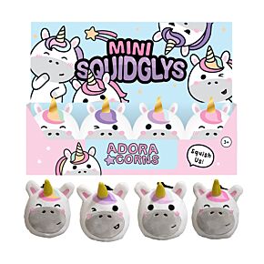 Squidglys Adoracorns Astra the Unicorn Einhorn Kleiner Plüsch-Schlüsselanhänger