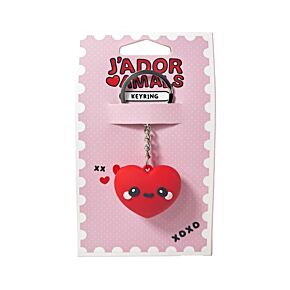 Amore Herzen 3D PVC-Schlüsselanhänger