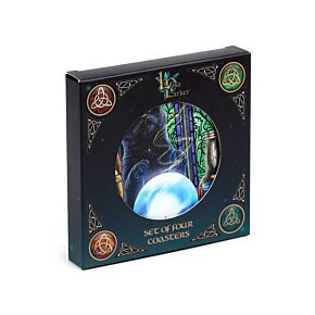 Lisa Parker Magische Katzen Runde Untersetzer 4er-Set (Neu 2025)