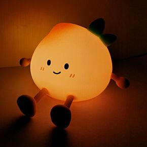 Foodiemals Peach Pfirsich LED Lampe Nachtlicht & Handy-Halter