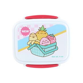 Pusheen the Cat Katze Obst Stapelbare Lunchbox mit Besteck & Clipverschluss