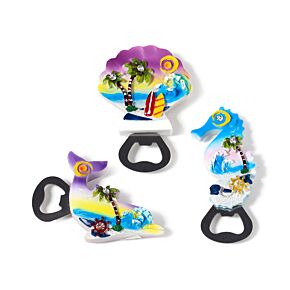 Meer und Strand Souvenir Flaschenöffner mit Magnet