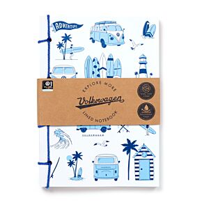 Volkswagen VW T1 Bus Bulli Explore Steinpapier Liniertes Notizbuch A5 