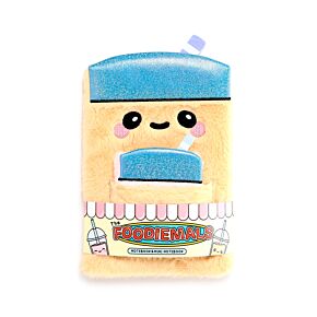 Foodiemals Bubble Tea Plüsch-Notizbuch mit Tasche & Mini-Notizbuch