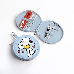 Peanuts Snoopy & Woodstock Rundes 5-teiliges Maniküre-Etui