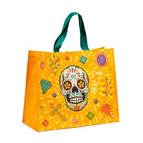 Day of the Dead Tag der Toten Wiederverwendbare Einkaufstasche