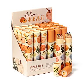 Autumn Harvest Ernte Stiftebox mit 12 Buntstiften groß