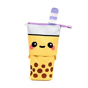 Foodiemals Boba the Bubble Tea Pop-Up Canvas-Federmäppchen