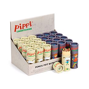 Pippi Longstocking Pippi Langstrumpf Bleistifttopf mit 12 Buntstiften