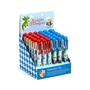 Knights & Dragons Ritter & Drachen Mehrfarbiger Kugelschreiber (6 Farben)