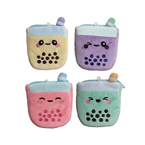 Foodiemals Bubble Tea Mini Plüsch Geldbörse