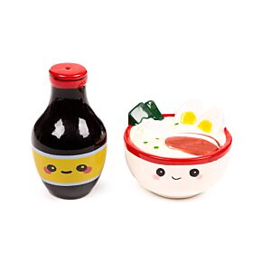 Nori der Ramen Foodiemals Keramik Salz-& Pfefferstreuer Set