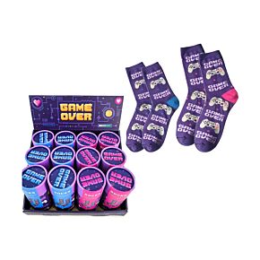 Game Over Socken aus der Röhre