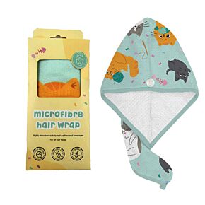 Beans & Co Cats Katzen Mikrofaser Handtuch für Haare