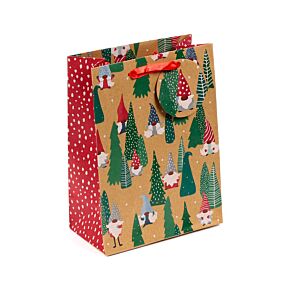 Christmas Jolly Gonks Lustige Gnome Geschenktasche Medium