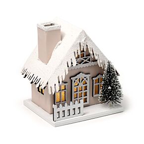 Weihnachten Haus schneebedeckt LED Dekoration