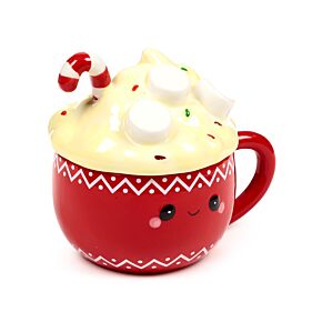 Heiße Schokolade Foodiemals Keramiktasse mit Deckel