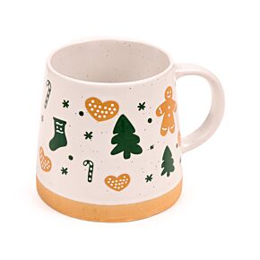 Lebkuchenmännchen Konische Steingut-Tasse