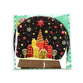 Weihnachten Schneekugel Packung mit 12 3-lagigen Papierservietten