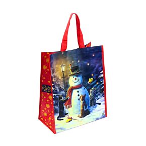 Lisa Parker Weihnachten Katzen & Schneemann Wiederverwendbare Einkaufstasche