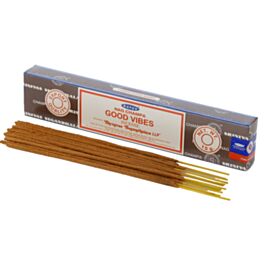 01355 Satya Gute Vibes Nag Champa Räucherstäbchen (pro Verpackung)