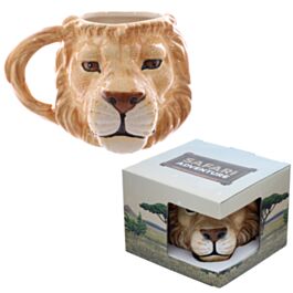 Löwenkopf Figurativer Keramikbecher