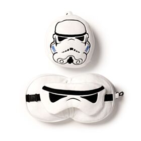 Relaxeazzz The Original Stormtrooper Plüsch Reisekissen & Schlafmaske
