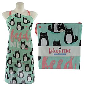 Feline Fine Katze Feed Me Meow Polycotton-Schürze Feline Fine Katze Feed Me Meow Polycotton-Schürze