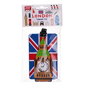 London Britische Flagge Big Ben PVC Gepäckanhänger