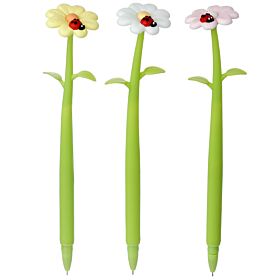 Botanical Gardens Marienkäfer auf Blume Fineliner Kugelschreiber