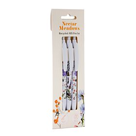 Nectar Meadows Biene Recycelte ABS Kugelschreiber 3er-Set