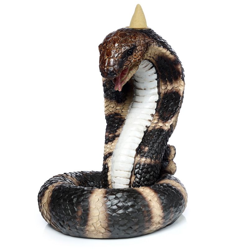 Gewundene Kobra Schlange Rückfluss Räucherbrenner
