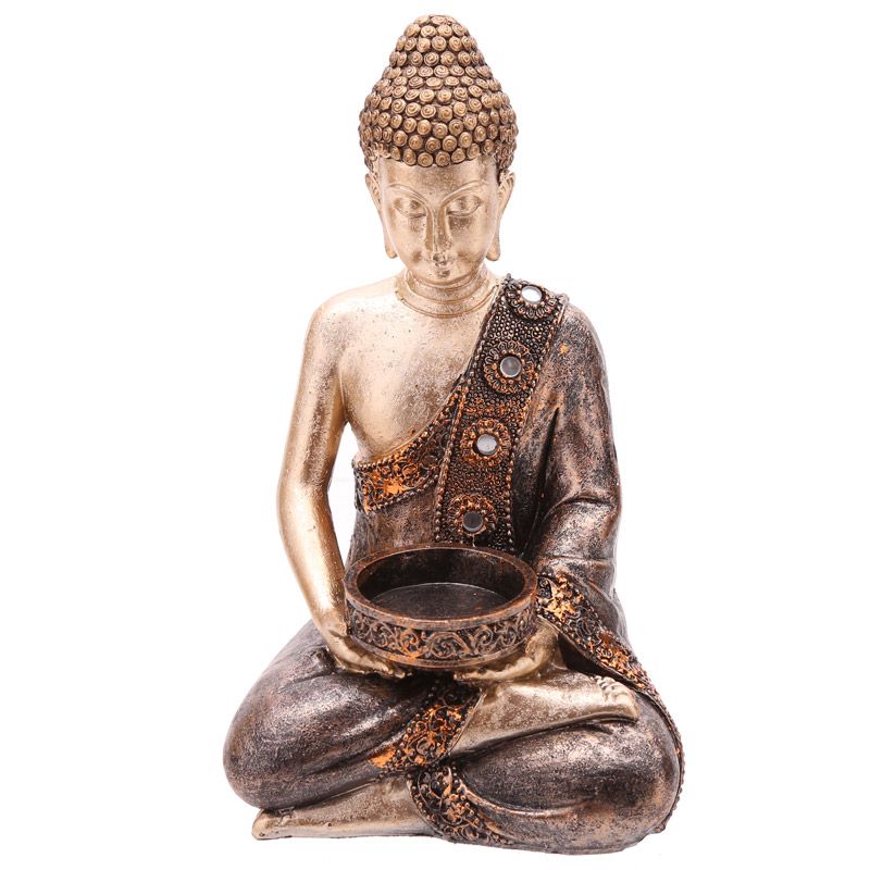 Thai-Buddha Ornament Teelichthalter 