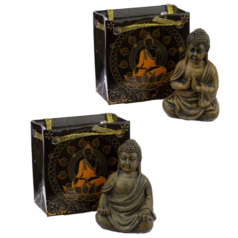 Thai Buddha Figur in einer mini Geschenktasche