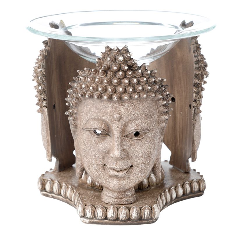 Thai Buddha Verwitterter Stein-Effekt Duftlampe für Öl und Wachs