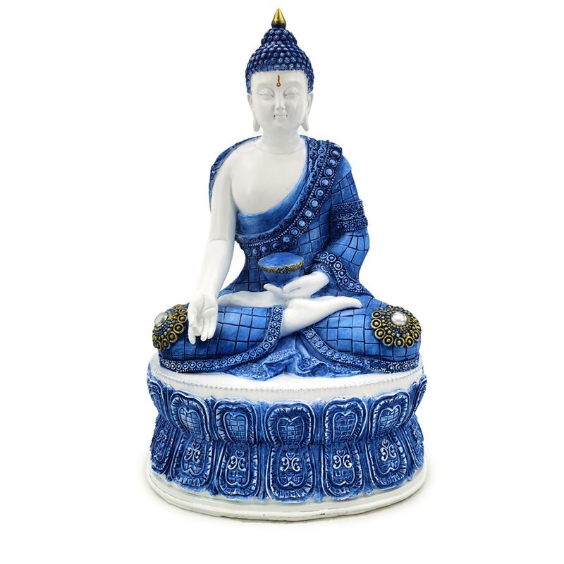 Weißer & Blauer Thai Buddha Lotos