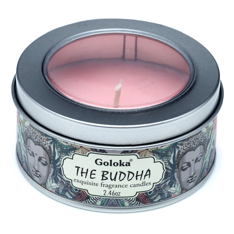 Goloka Buddha Duftwachs Kerzendose
