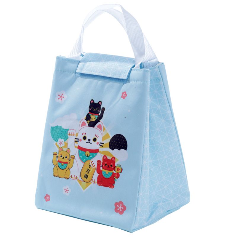 Maneki Neko Glückskatze Kühltasche Lunchtasche mit Klappe