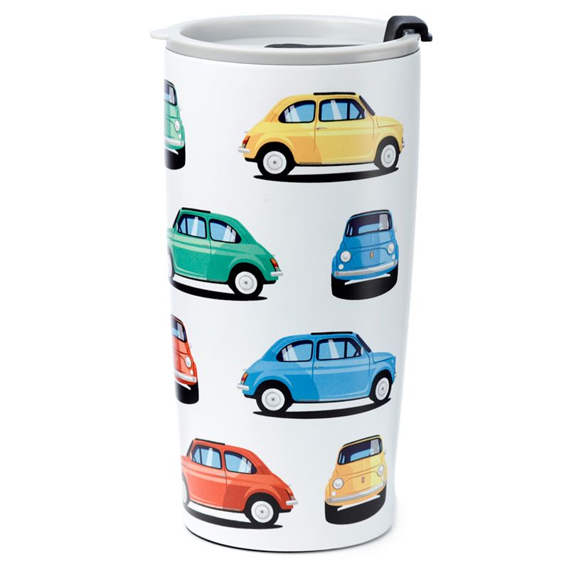 Fiat 500 Retro Thermobecher für Essen & Trinken 500ml