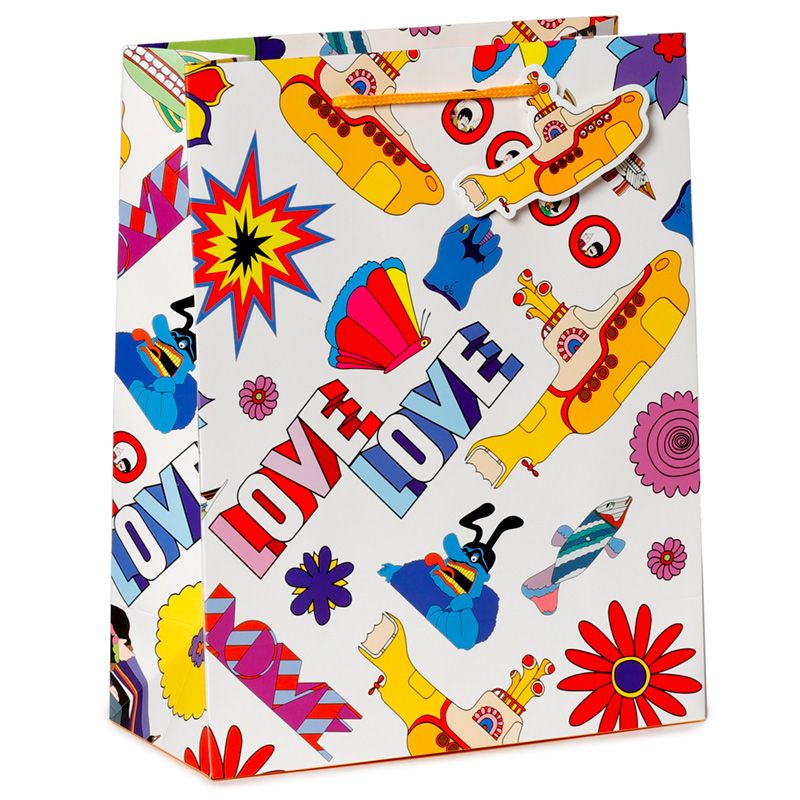 The Beatles Yellow Submarine LOVE Geschenktasche - (L)