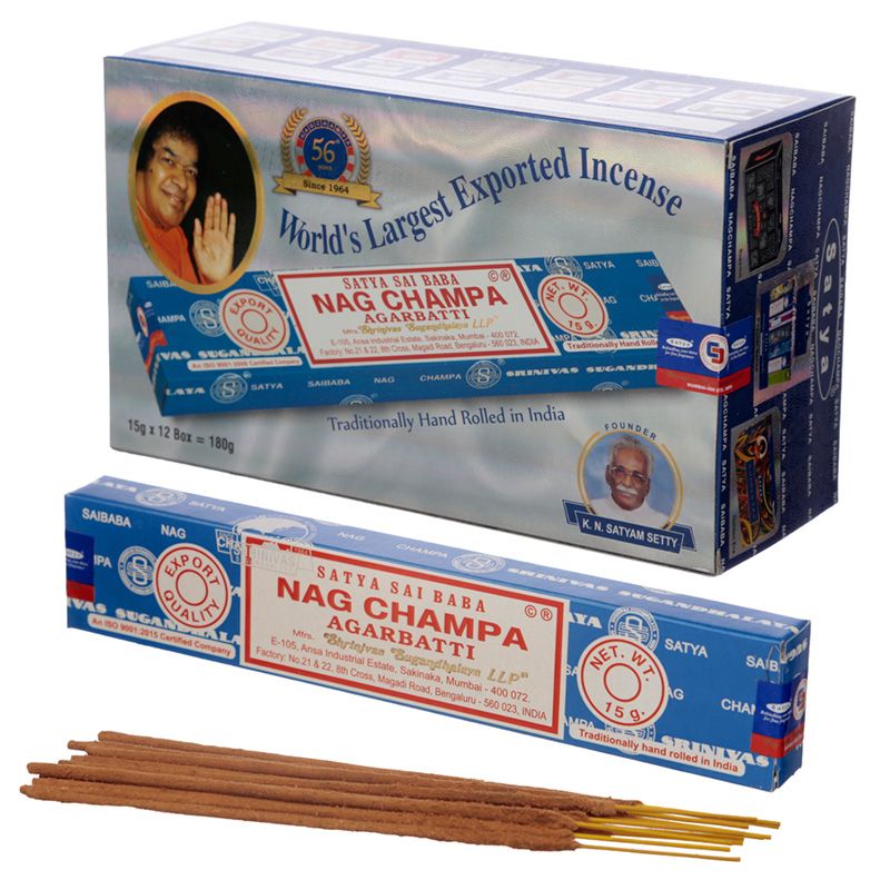 Nag Champa Räucherstäbchen, 15g